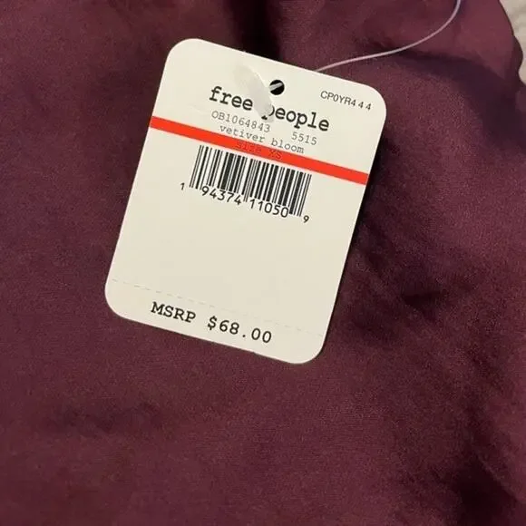 FREE PEOPLE Turn It On Purple Sequin Bandeau/Cami NWT $68 MSRP Size XS - Picture 9 of 10